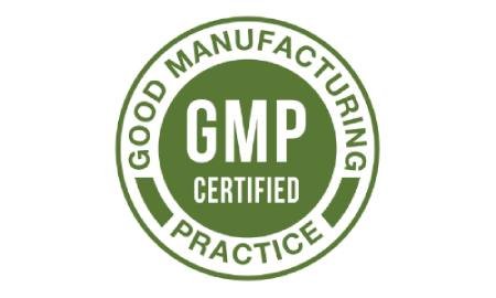 GMP certified facility badge indicating Prosta Defend is manufactured following Good Manufacturing Practices